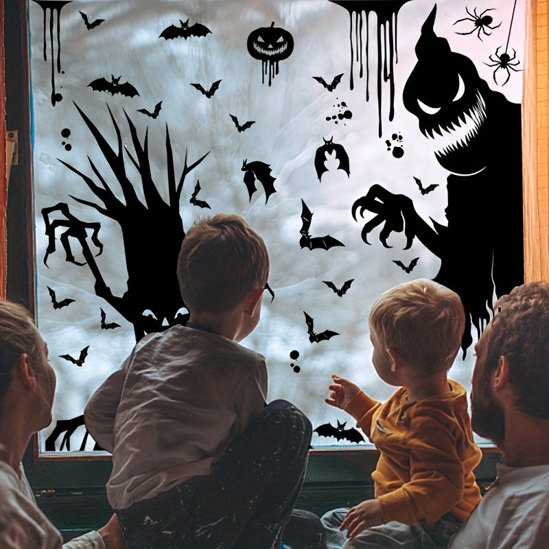Halloween Window Cling Sticker Spooky Monster Decal