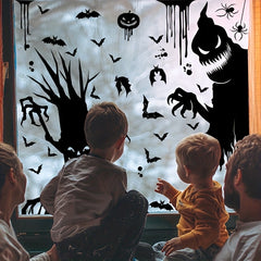 Halloween Window Cling Sticker Spooky Monster Decal