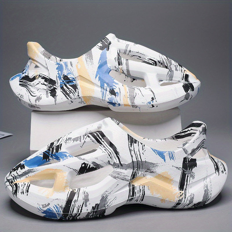 Men's Chunky Sandals Casual Non Slip Shoes Closed Toe Shoes For Outdoor