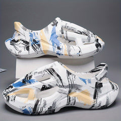 Men's Chunky Sandals Casual Non Slip Shoes Closed Toe Shoes For Outdoor