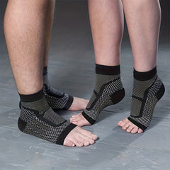 Copper Ankle Brace Support For Women - Breathable Compression Sleeve Socks