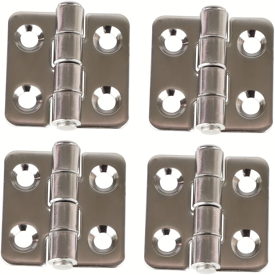 4pcs 304 Stainless Steel 4 Holes Hinge For Marine Boat