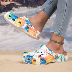 Women's Hollow Out Clogs Lightweight Closed Toe Slip On Shoes