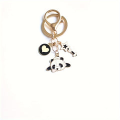 1pc Panda Pendant Animals Panda Keyring Handbag Accessories Bag Accessories