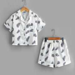 2pcs Boys Short Sleeve & Shorts Loungewear