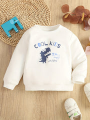 Boys Cartoon Print Sweatshirt Pullover Top