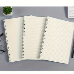1PC Grid Horizontal Line Blank PP Frosted Student Coil Notebook