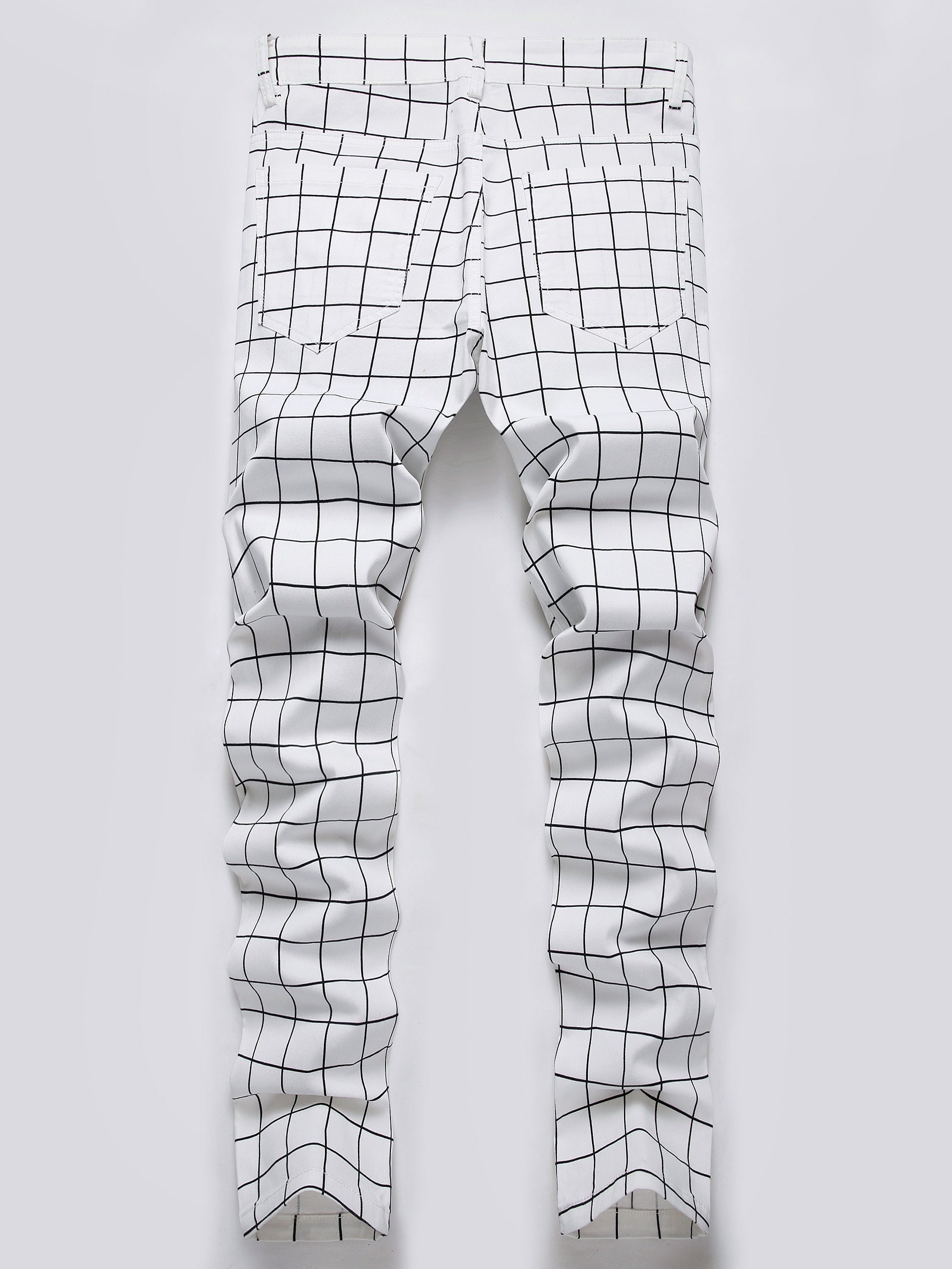 Men's Retro Plaid Stretch Casual Pants