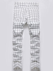 Men's Retro Plaid Stretch Casual Pants