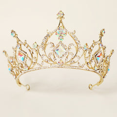 Baroque Wedding Crown Rhinestone Bridal Crowns And Tiaras Crystal Bride Crown