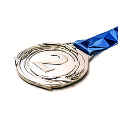 Metal Winner Medals with V Neck Ribbon for Events & Games