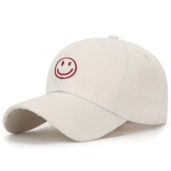 Men's Happy Face Baseball Cap Embroidered Peaked Cap
