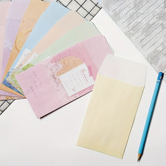 9pcs Floral Writing Paper Set with Matching Envelopes