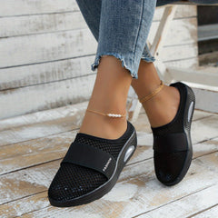Women's Air Cushion Mesh Sandals Platform Slippers Lightweight Walking Shoes