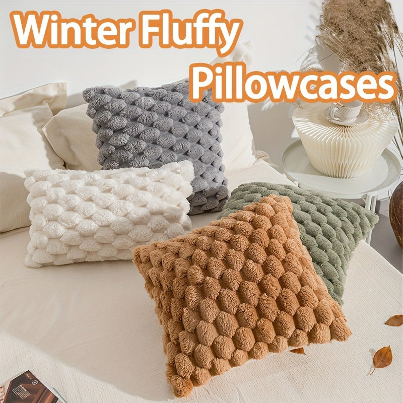 Christmas Throw Pillow Cover for Decorative Sofa Couch Bed - Cozy Soft Design