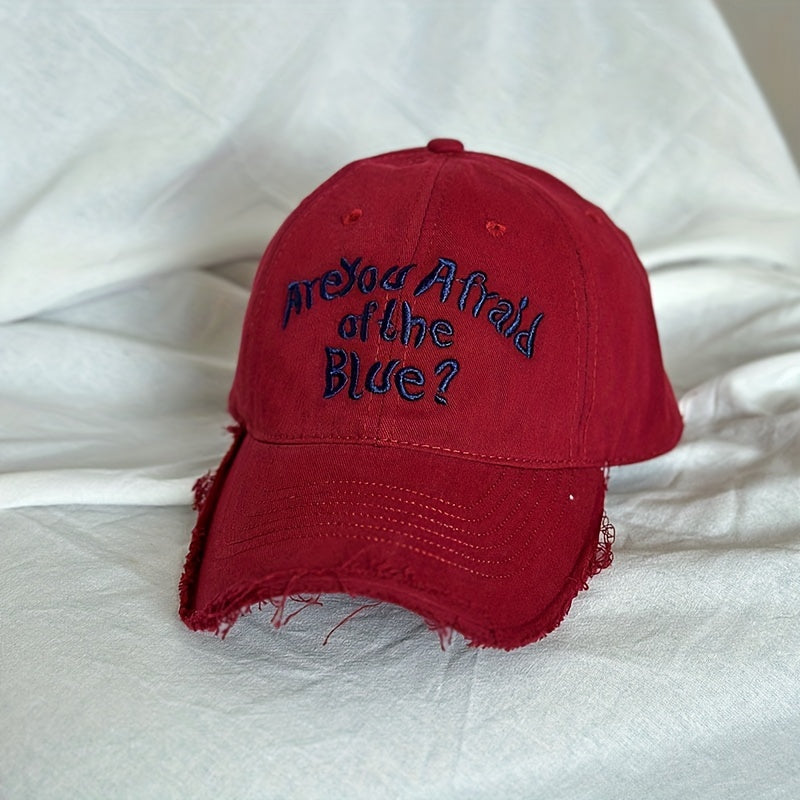 Unisex Sunshade Breathable Baseball Cap, Letter Embroidery