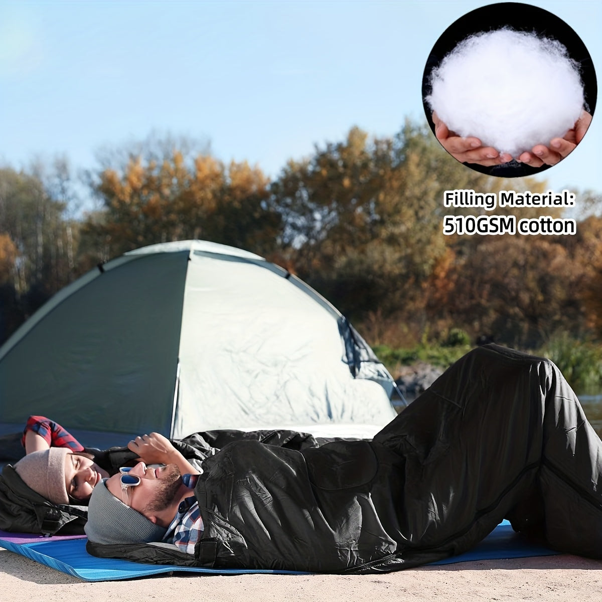 Winter Camping Sleeping Bag Waterproof Lightweight for Men & Women