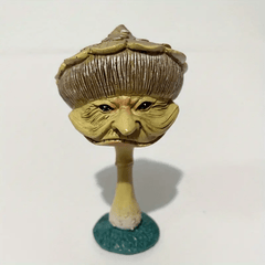 Hand Carved Mushroom Statue for Patio or Garden Decor