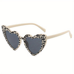 Leopard Print Frame Glasses UV400 Sunglasses for Girls