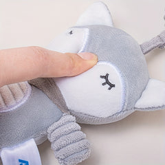 KIZH Hanging Rattle Toy Animal Wind Chime Plush Stuffed Animal Rattle Toy