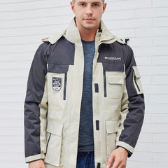 Hooded Windbreaker Jacket Men's Waterproof Coat for Outdoor Activities