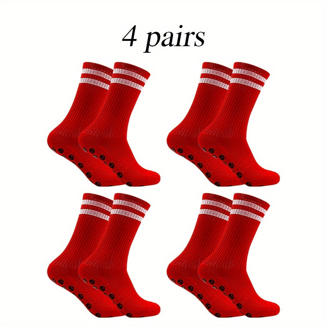Non slip Soccer Socks Breathable Sweat-absorbing Crew Socks