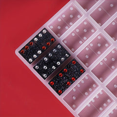 Silicone Dominoes Game Toy Making Mold Epoxy Resin Casting Mold Craft DIY Mould