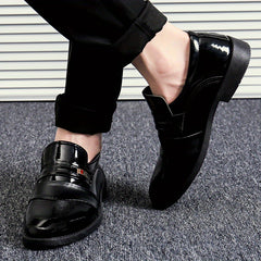 Men's Formal Leather Dress Shoes Low Top Slip On