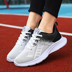 Breathable Gradient Mesh Running Shoes