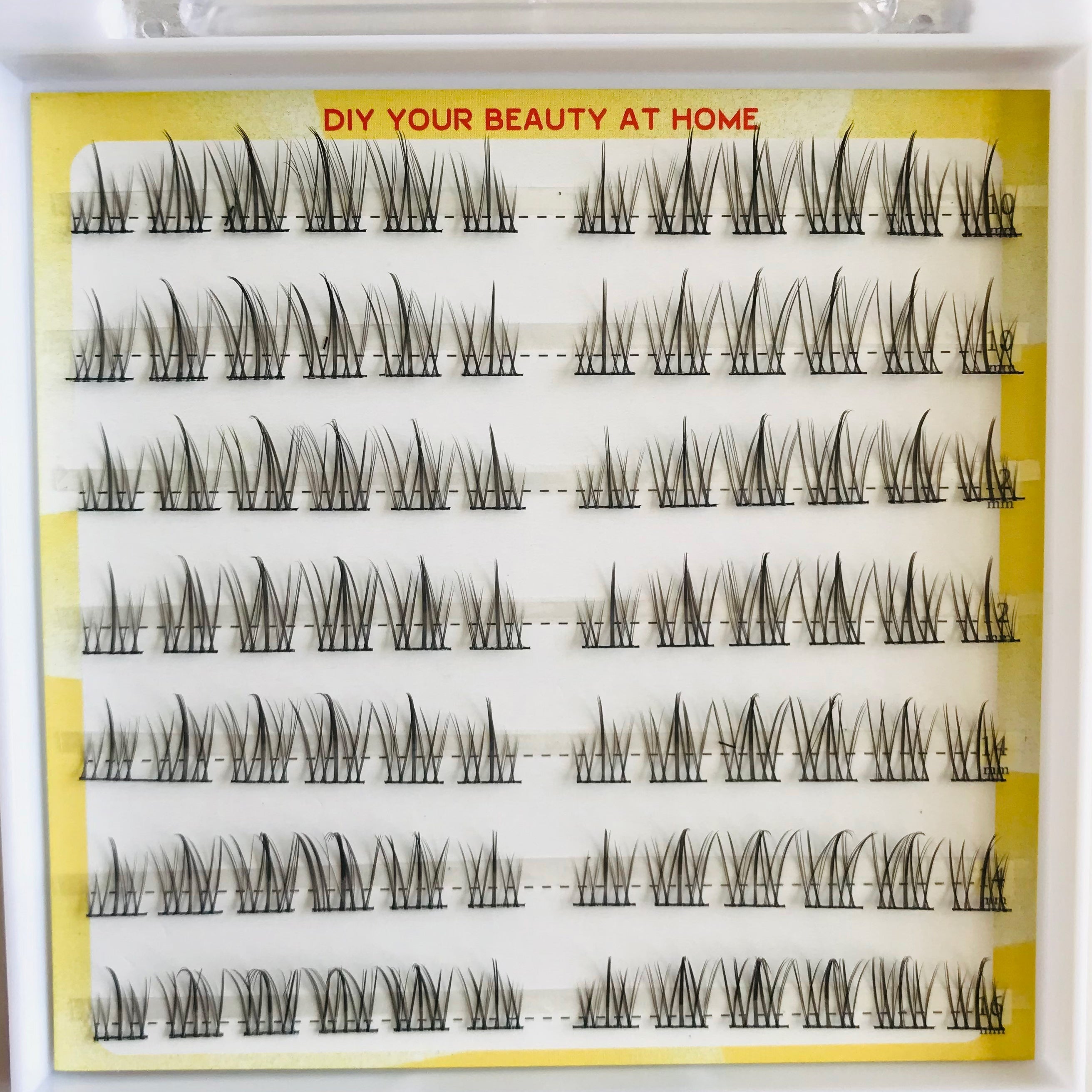 DIY Lower False Eyelashes Cluster Lashes Brown Natural Curling Extension