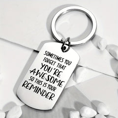Stainless Steel Key Chain YOU'RE AWESOME Gift