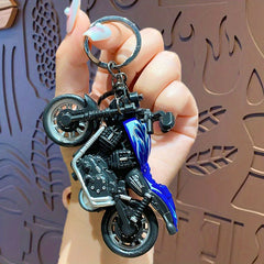 Cartoon Motorcycle Keychains Men Car Model Keychain Bag Pendant Key Accessor