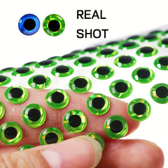 500PCS Holo 3D Fish Eyes for DIY Lures Jig Baits