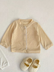 Baby Girls Casual Long Sleeve Cardigan