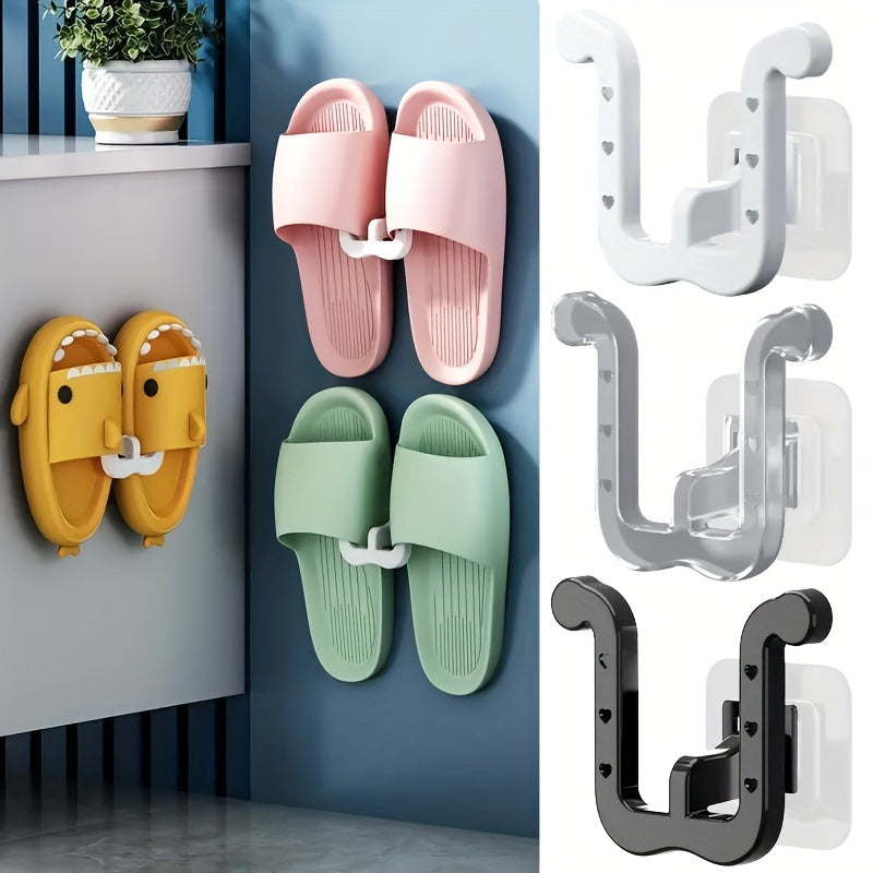 Wall Mounted Slipper Rack for Tidy Bathroom