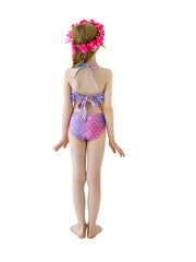 Toddler Girls Fish Scale Bikini Swimsuit Set