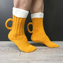 Knitted Plush Socks Warm & Cozy Women's Stockings