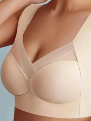 5pcs Wireless Push Up Bra Set Breathable Mesh Women's Lingerie