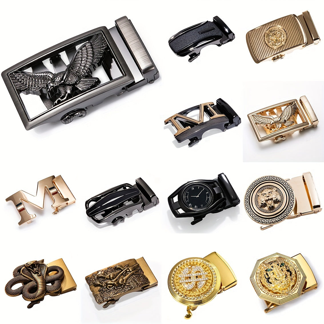 Men's Casual Sports Shape Automatic Belt Buckle