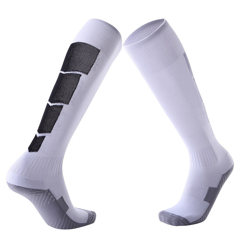 1pair Men's Non slip Breathable Knee High Stockings