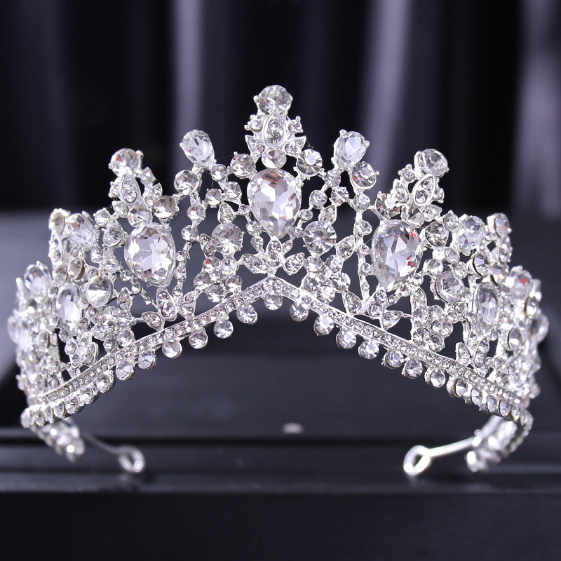 Baroque Wedding Crown Crystal Bride Tiaras Bridal Headpieces