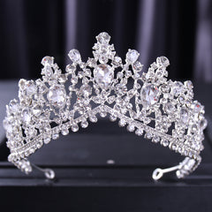 Baroque Wedding Crown Crystal Bride Tiaras Bridal Headpieces