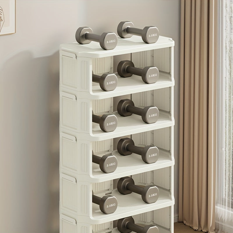 Shoe Storage Rack Stackable Shelf Space Saving Shoe Cabinet