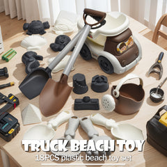 Children's Beach Toy Set with Dump Truck for Sand Digging and Snow Play