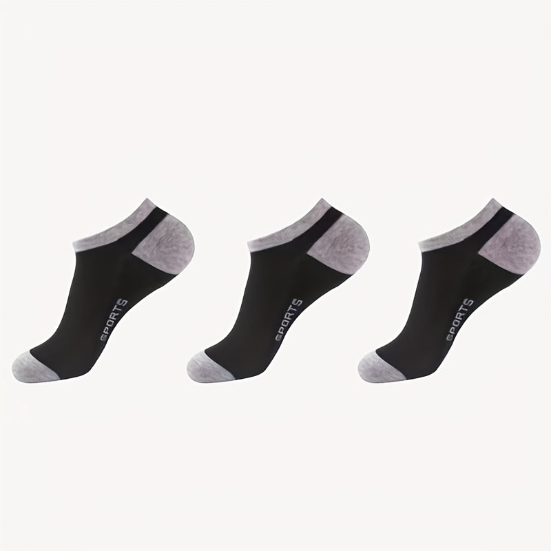 Men's Low Cut Socks for Cycling & Running - Breathable & Non-Slip