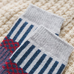 Christmas 5 Pairs Women's Warm Cotton Blend Winter Crew Socks