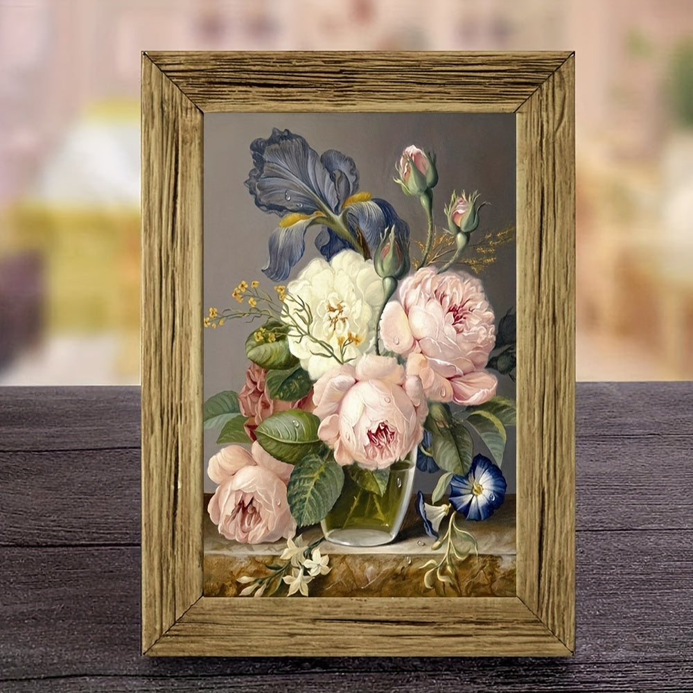 DIY Diamond Flower Painting Rhinestone Craft Wall Art Home Decor