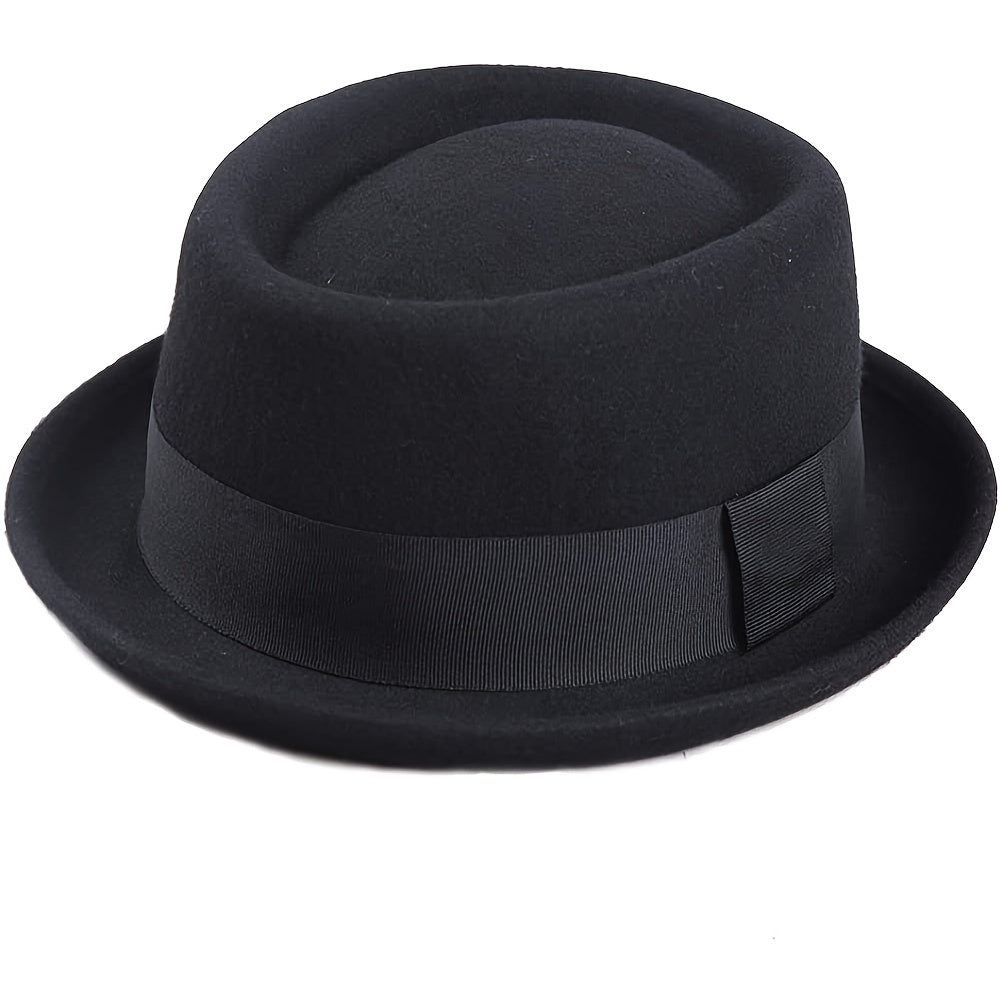 Classic Wool Fedoras Jazz Hat Winter Autumn Cap Hat For Men Women