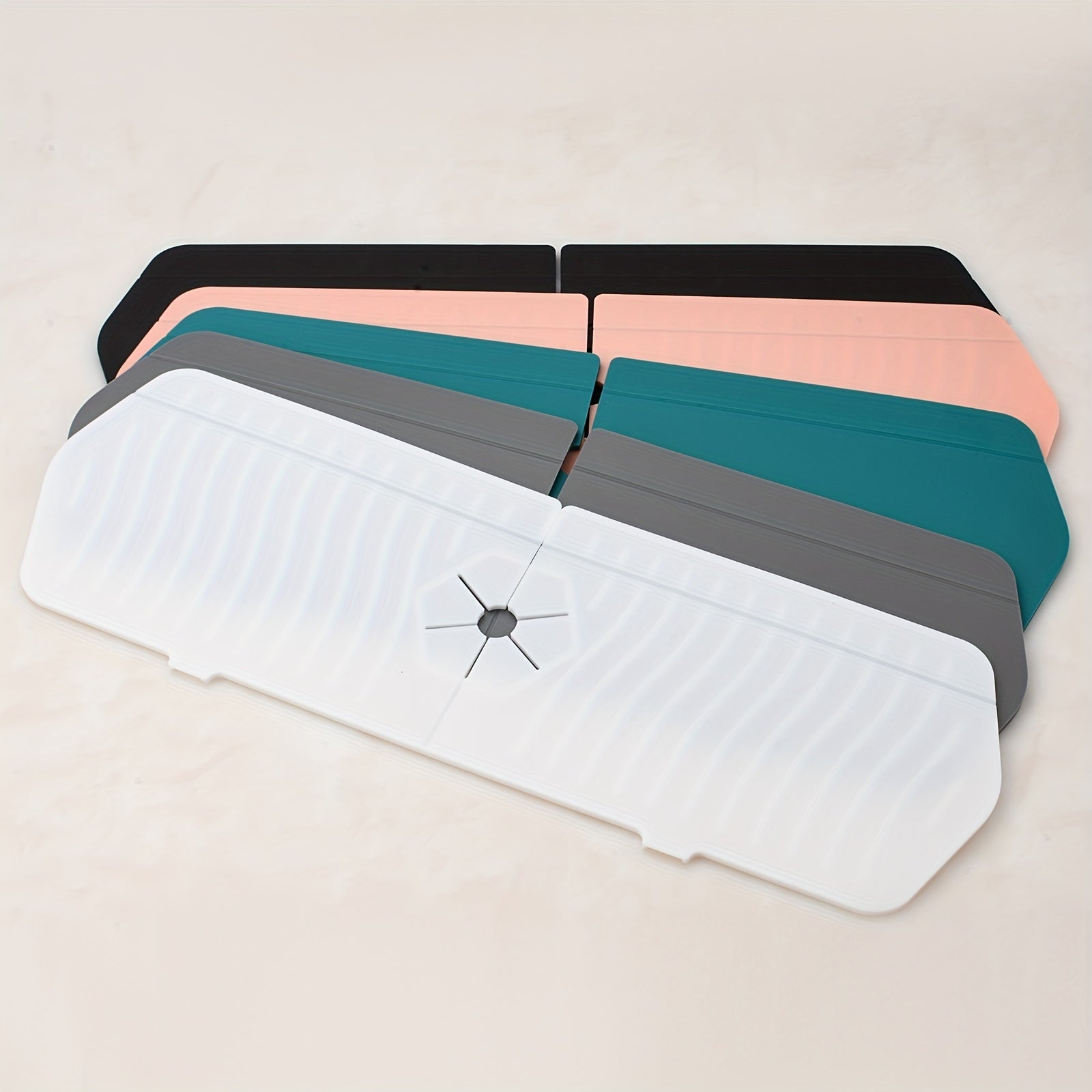 Silicone Kitchen Faucet Splash Guard and Drying Mat