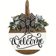 Welcome Door Wreath Front Door Sign Front Door Decoration Housewarming Gift